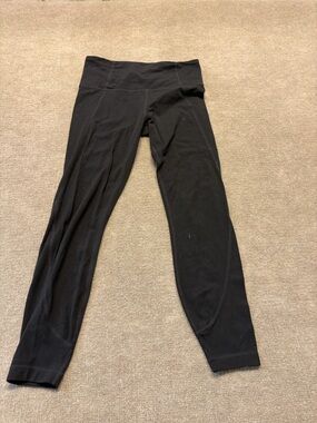 Athleta Black Leggings Size Small High Rise Athletic Yoga Pants 0814